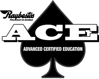 RAYBESTOS THE BEST IN BRAKES ACE ADVANCED CERTIFIED EDUCATION logo