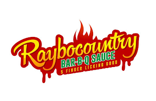 RAYBOCOUNTRY BAR-B-Q SAUCE 5 FINGER LICKING GOOD logo