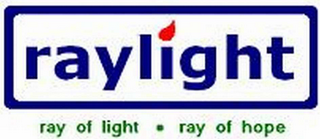 RAYLIGHT RAY OF LIGHT · RAY OF HOPE logo