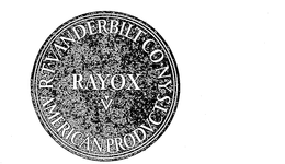 RAYOX R.T. VANDERBILT CO. N.Y. AMERICAN PRODUCTS V logo