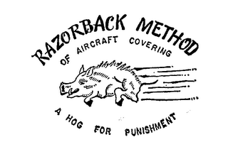 RAZORBACK METHOD OF AIRCRAFT COVERING A HOG FOR PUNISHMENT logo