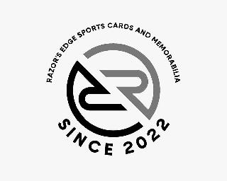 RAZOR'S EDGE SPORTS CARDS AND MEMORABILIA SINCE 2022 RE logo
