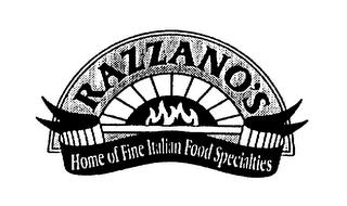 RAZZANO'S HOME OF FINE ITALIAN FOOD SPECIALTIES logo