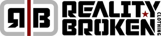 RB REALITY BROKEN CLOTHING logo