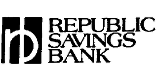 RB REPUBLIC SAVINGS BANK logo