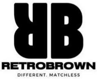 RB RETROBROWN DIFFERENT. MATCHLESS logo