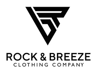 RB ROCK & BREEZE CLOTHING COMPANY logo