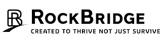 RB ROCKBRIDGE CREATED TO THRIVE NOT JUST SURVIVE logo