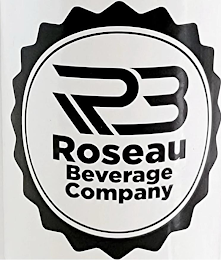 RB ROSEAU BEVERAGE COMPANY logo