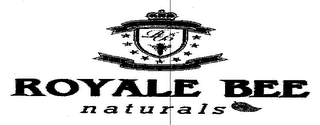 RB ROYALE BEE NATURALS logo