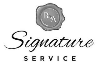 RBA SIGNATURE SERVICE logo