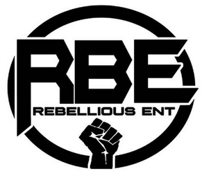 RBE REBELLIOUS ENT logo