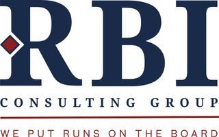 RBI CONSULTING GROUP WE PUT RUNS ON THE BOARD logo