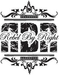 RBR REBEL BY RIGHT logo