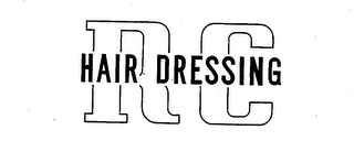 RC HAIR DRESSING logo