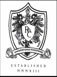 R&C IMPERATORIA TONSTRINA ESTABLISHED MMMXIII logo