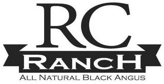 RC RANCH ALL NATURAL BLACK ANGUS logo