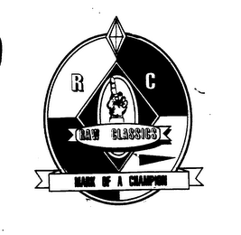 RC RAW CLASSICS MARK OF A CHAMPION logo