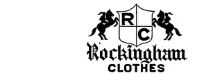 RC ROCKINGHAM CLOTHES logo