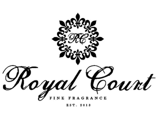 RC ROYAL COURT FINE FRAGRANCE EST. 2013 logo