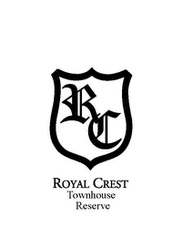 RC ROYAL CREST TOWNHOUSE RESERVE logo