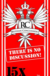 RC RUSSIAN CONCUSSION THERE IS NO DISCUSSION! 15X logo