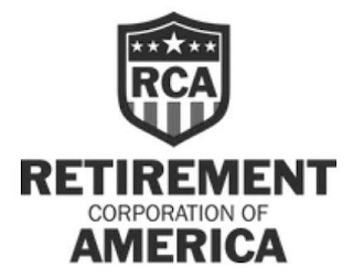 RCA RETIREMENT CORPORATION OF AMERICA logo