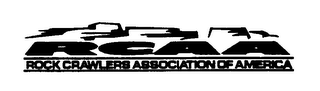 RCAA ROCK CRAWLERS ASSOCIATION OF AMERICA logo
