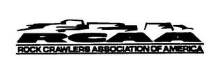 RCAA ROCK CRAWLERS ASSOCIATION OF AMERICA logo