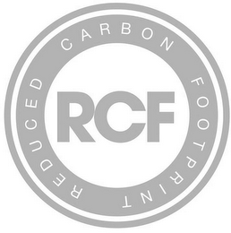 RCF REDUCED CARBON FOOTPRINT logo