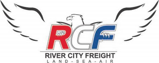 RCF RIVER CITY FREIGHT LAND-SEA-AIR logo