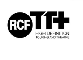 RCF TT+ HIGH DEFINITION TOURING AND THEATRE logo