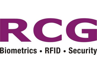 RCG BIOMETRICS · RFID · SECURITY logo