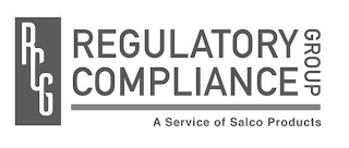 RCG REGULATORY COMPLIANCE GROUP A SERVICE OF SALCO PRODUCTS logo