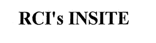 RCI'S INSITE logo