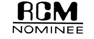RCM NOMINEE logo