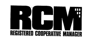 RCM REGISTERED COOPERATIVE MANAGER logo