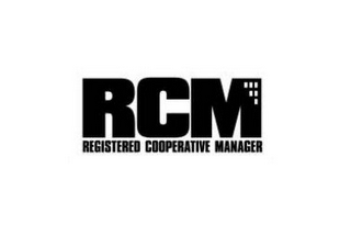 RCM REGISTERED COOPERATIVE MANAGER logo