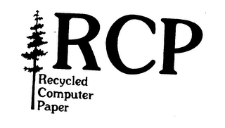 RCP RECYCLED COMPUTER PAPER logo