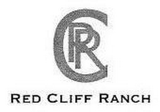 RCR RED CLIFF RANCH logo