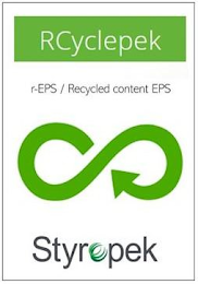 RCYCLEPEK "R-EPS / RECYCLED CONTENT EPS STYROPEK logo