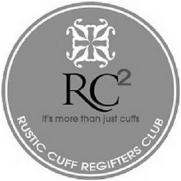 RC² IT'S MORE THAN JUST CUFFS RUSTIC CUFF REGIFTERS CLUB logo