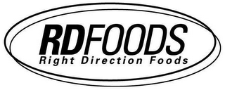 RD FOODS RIGHT DIRECTION FOODS logo