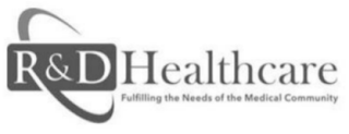 R&D HEALTHCARE FULFILLING THE NEEDS OF THE MEDICAL COMMUNITY logo