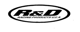 R&D RACING PRODUCTS U.S.A. logo