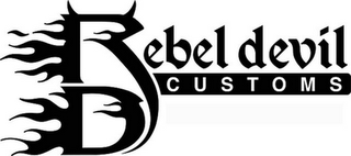 RD REBEL DEVIL C U S T O M S logo