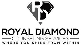 RD ROYAL DIAMOND COUNSELING SERVICES WHERE YOU SHINE FROM WITHIN logo