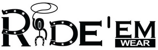 RDE 'EM WEAR logo