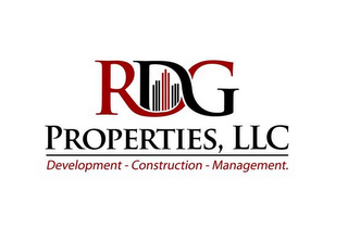 RDG PROPERTIES, LLC DEVELOPMENT CONSTRUCTION MANAGMENT. logo