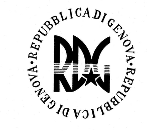 RDG REPUBBLICA DI GENOVA REPUBBLICA DI GENOVA logo